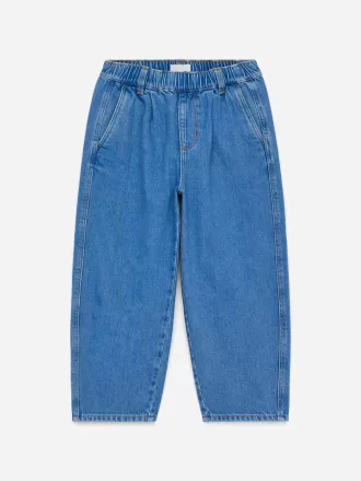 Washed Denim Trousers