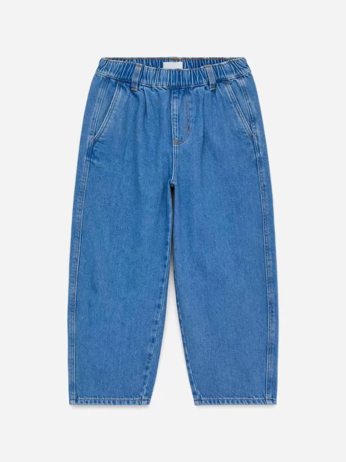 Washed Denim Trousers