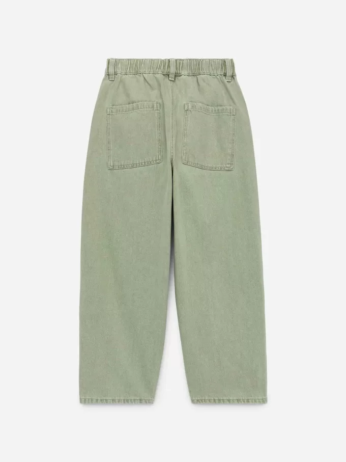 Washed Denim Trousers