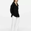 Wide-Collar Blouse