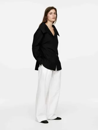 Wide-Collar Blouse