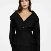 Wide-Collar Blouse