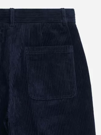 Wide-Leg Corduroy Trousers