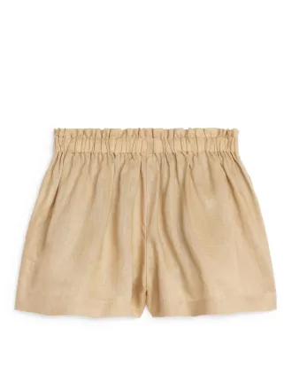 Wide Linen Shorts
