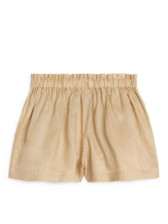 Wide Linen Shorts
