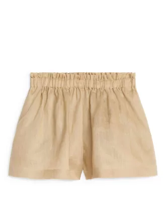 Wide Linen Shorts