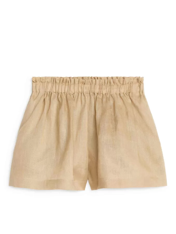 Wide Linen Shorts