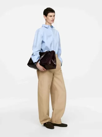 Wide-Sleeve Cotton Shirt
