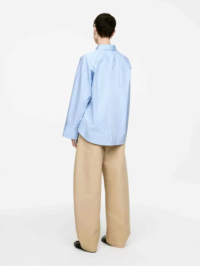 Wide-Sleeve Cotton Shirt