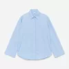 Wide-Sleeve Cotton Shirt