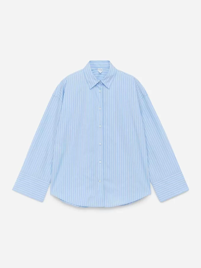 Wide-Sleeve Cotton Shirt