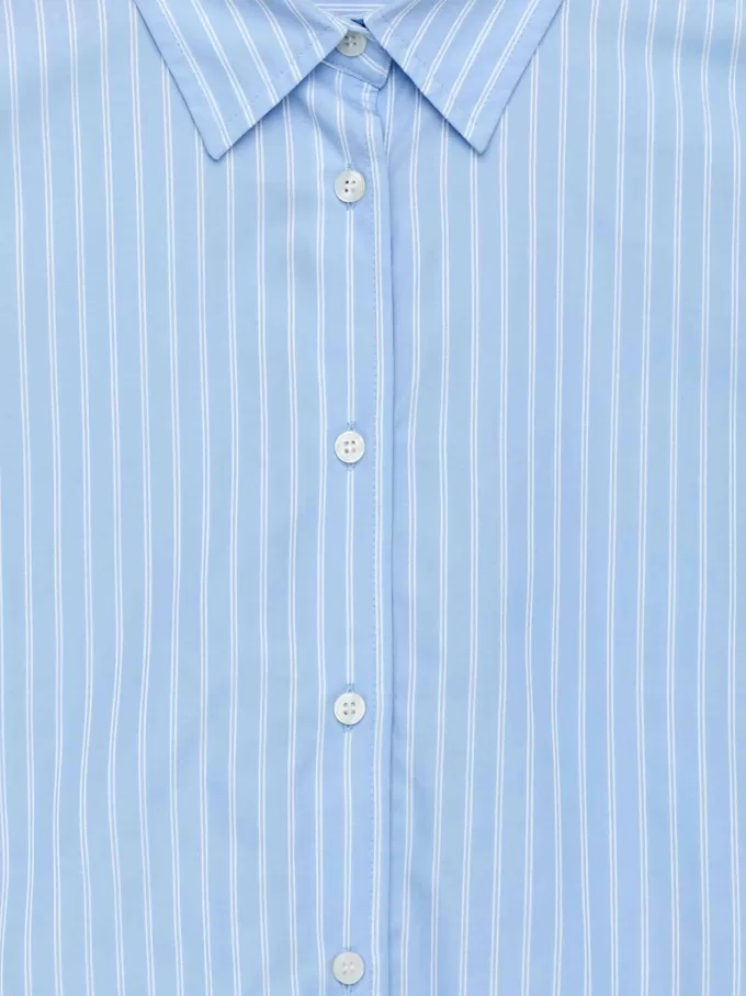 Wide-Sleeve Cotton Shirt