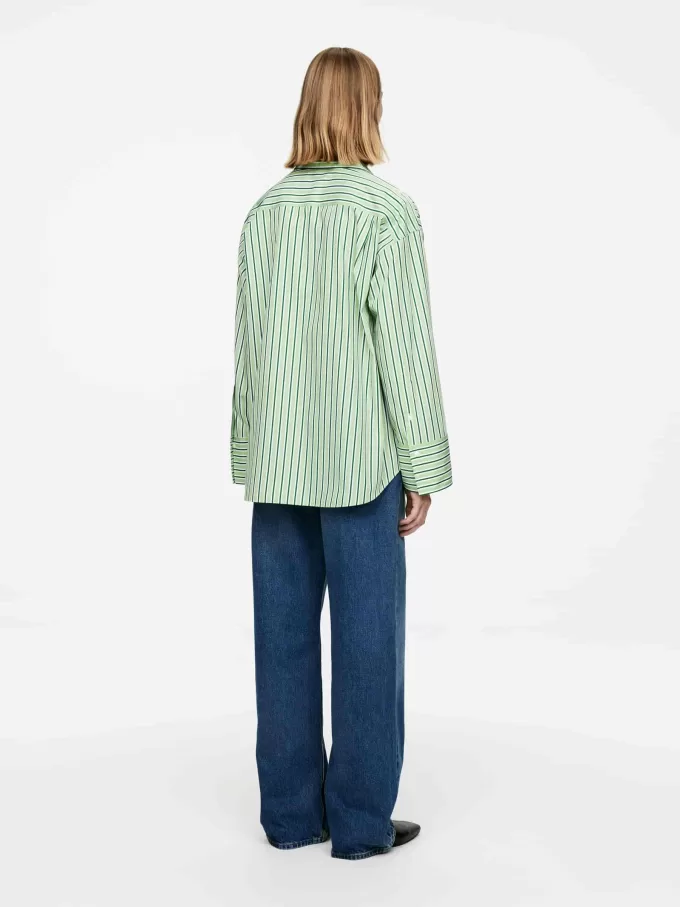 Wide-Sleeve Cotton Shirt