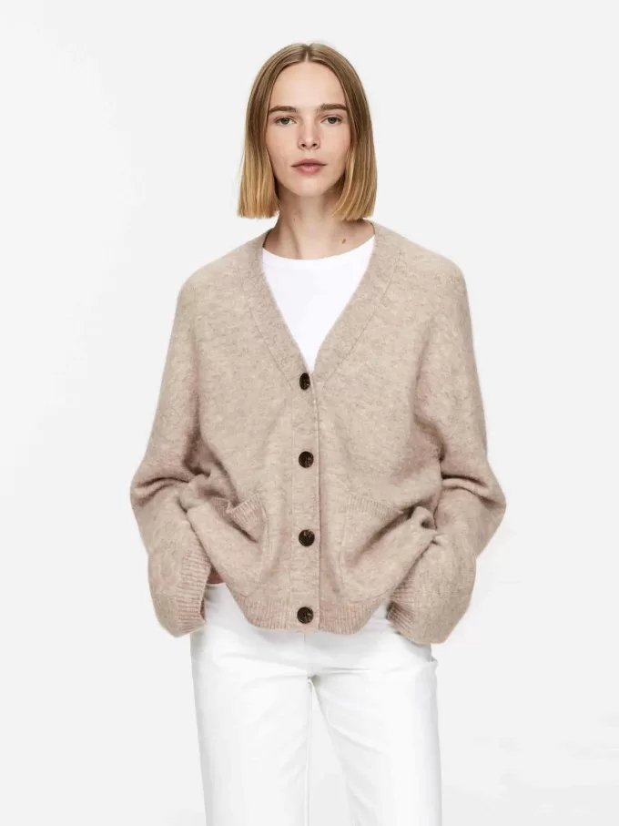 Wool-Alpaca Blend Cardigan