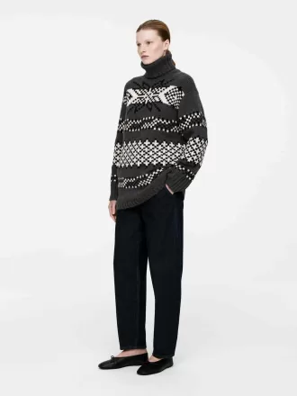 Wool-Alpaca Jacquard Jumper
