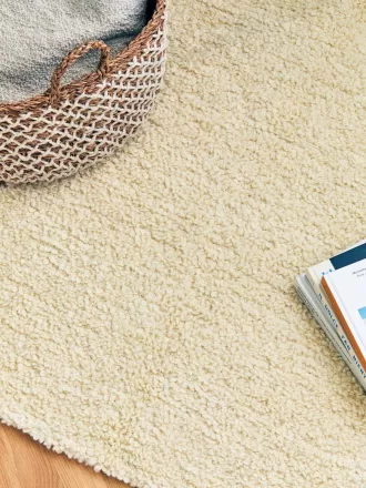 Wool Blend Bouclé Rug 170 x 240 cm