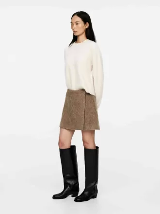 Wool-Blend Mini Skirt
