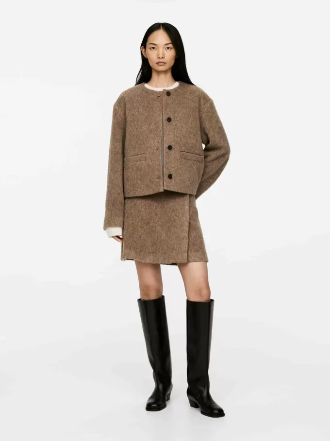 Wool-Blend Mini Skirt Wool-Blend Mini Skirt