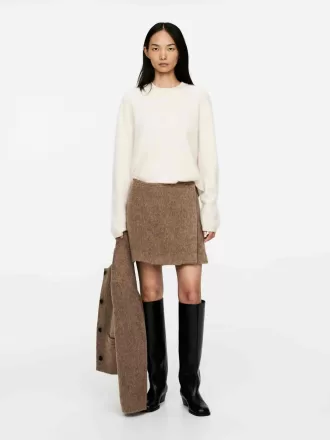 Wool-Blend Mini Skirt