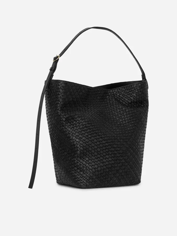 Woven Leather Tote Bag Woven Leather Tote Bag