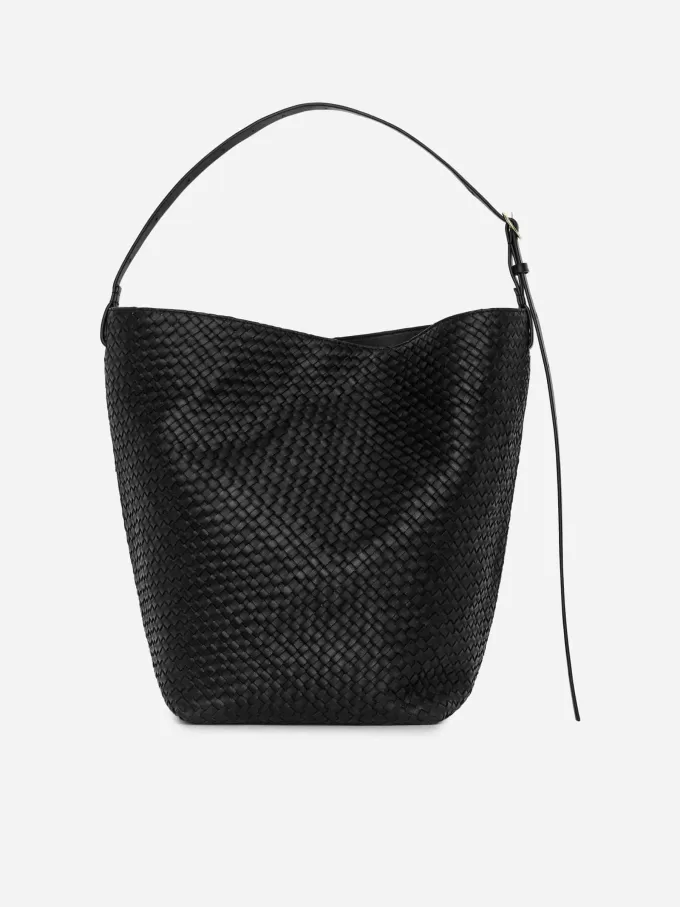 Woven Leather Tote Bag Woven Leather Tote Bag