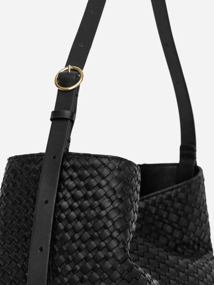 Woven Leather Tote Bag Woven Leather Tote Bag