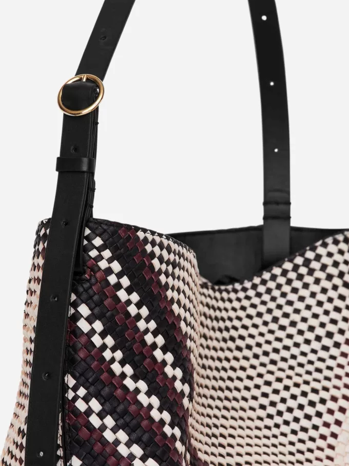 Woven Leather Tote Bag Woven Leather Tote Bag