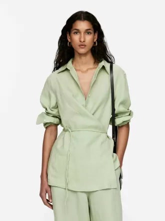 Wrap Linen Shirt Wrap Linen Shirt