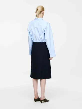 Wrap Wool Skirt