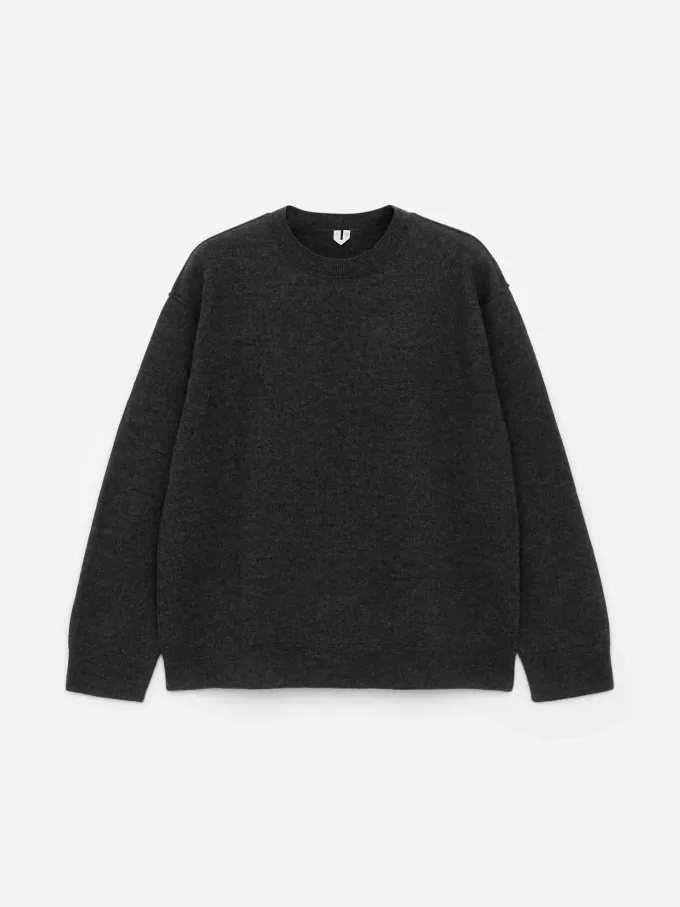 Boiled Wool Crew-Neck