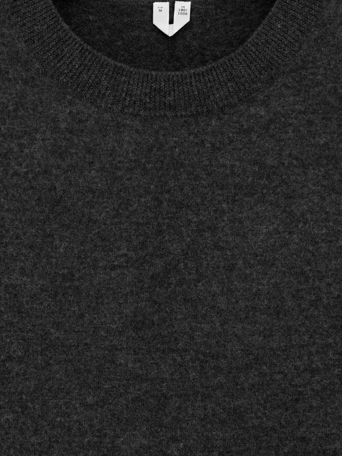 Boiled Wool Crew-Neck