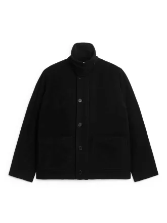 Boxy Wool-Blend Jacket