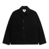 Boxy Wool-Blend Jacket