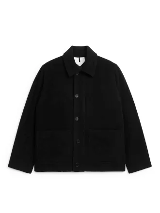 Boxy Wool-Blend Jacket