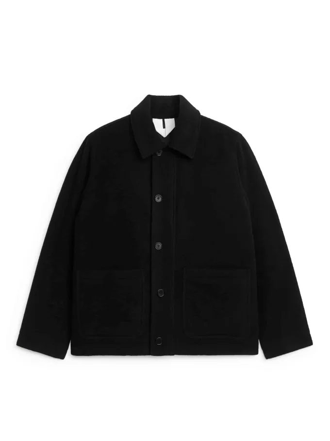 Boxy Wool-Blend Jacket