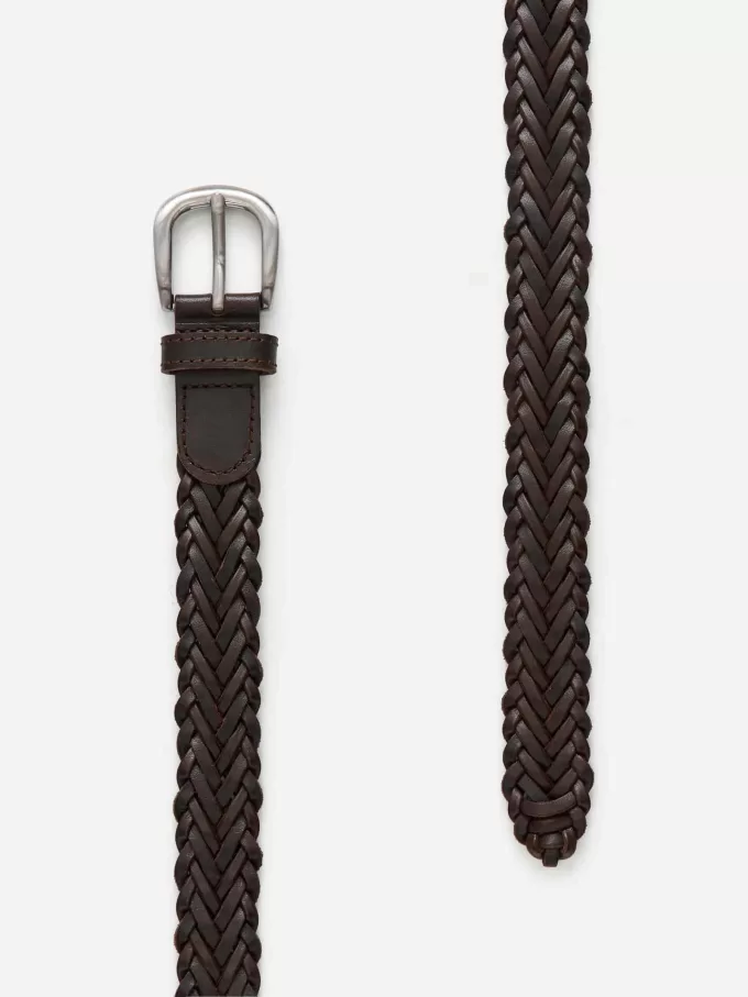 Braided Leather Belt