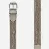 Braided Leather Trimmed Belt