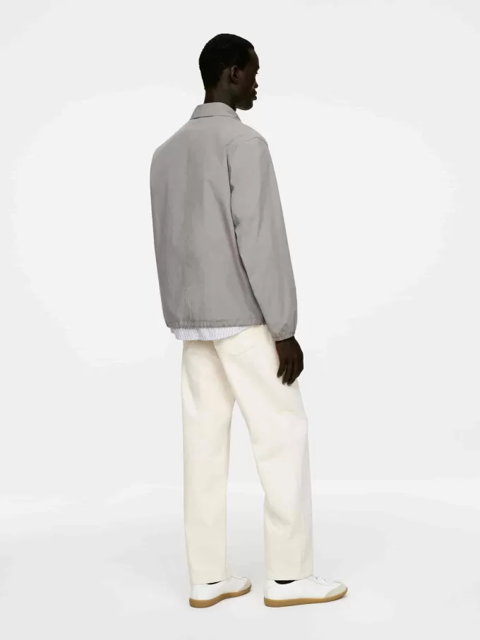 Cotton Blend Shirt Jacket