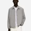 Cotton Blend Shirt Jacket
