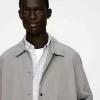 Cotton Blend Shirt Jacket