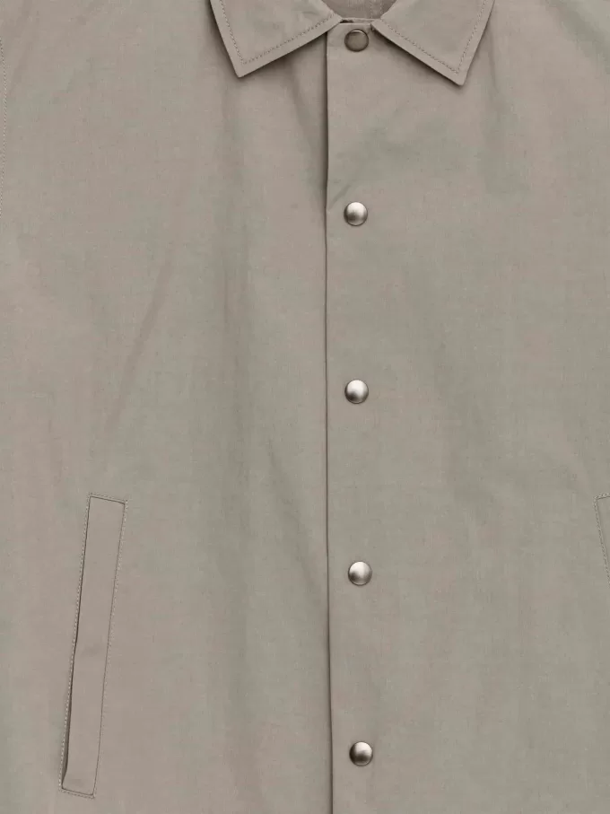 Cotton Blend Shirt Jacket