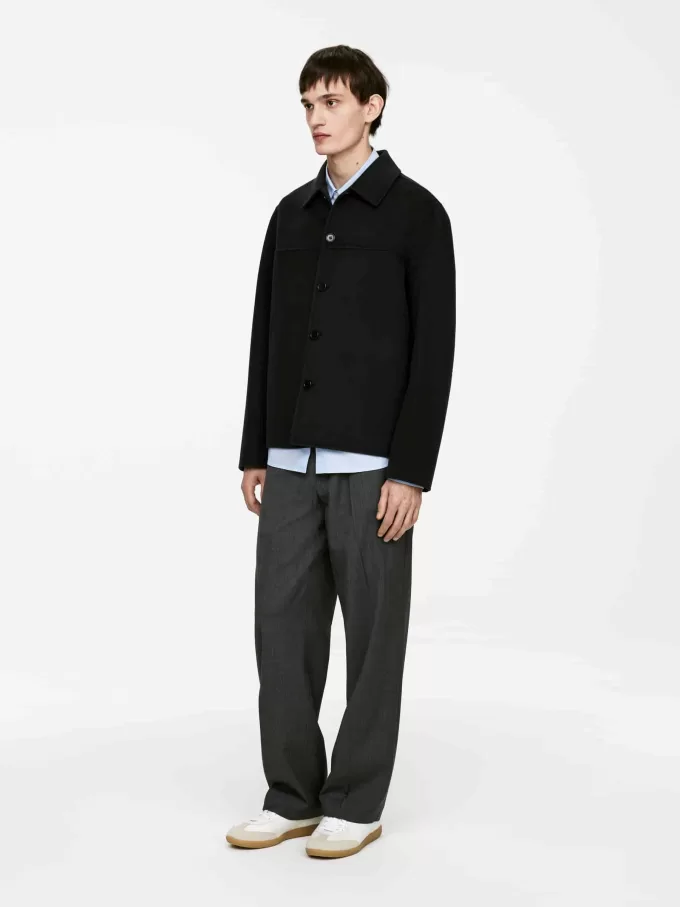 Double-Face Wool-Blend Jacket