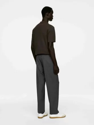 Drawstring Wool Trousers