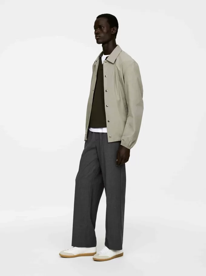 Drawstring Wool Trousers