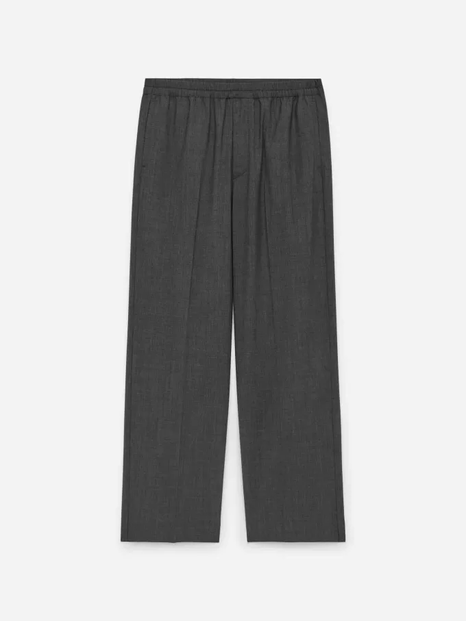 Drawstring Wool Trousers