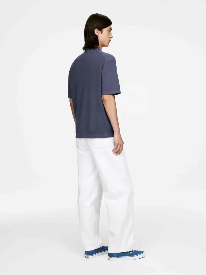 Fine-Knit Polo Shirt