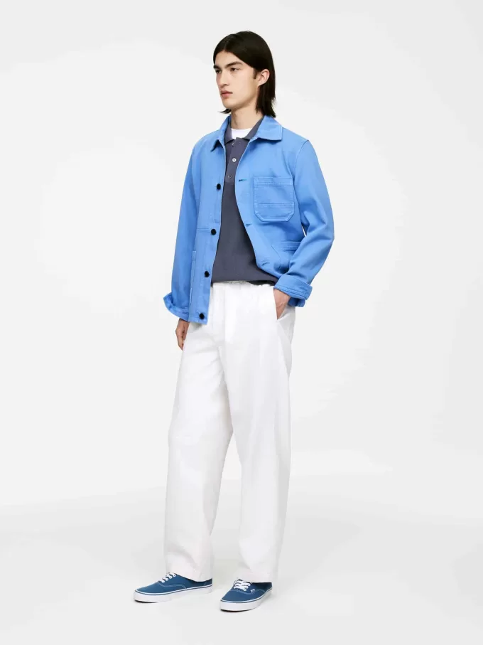 Fine-Knit Polo Shirt