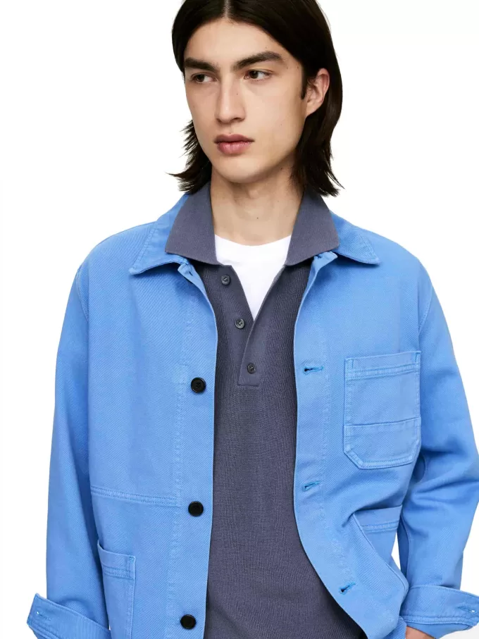 Fine-Knit Polo Shirt