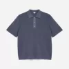 Fine-Knit Polo Shirt