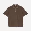 Fine-Knit Polo Shirt